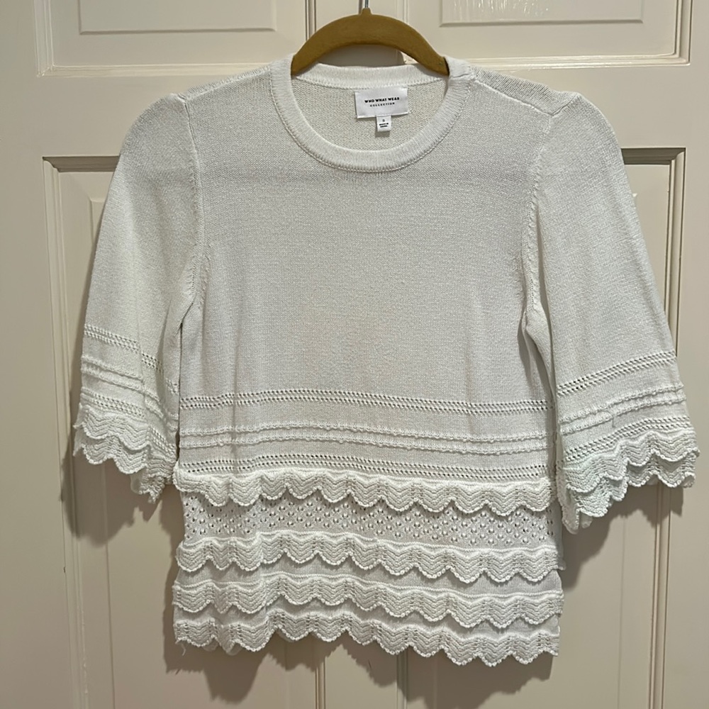 Who What Wear White Sweater